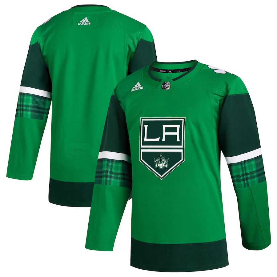 Men Los Angeles Kings adidas Kelly Green 2023 St. Patricks Day Primegreen Authentic NHL Jersey->los angeles kings->NHL Jersey